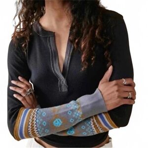 Free People top Mikah Layering Cuff Henley